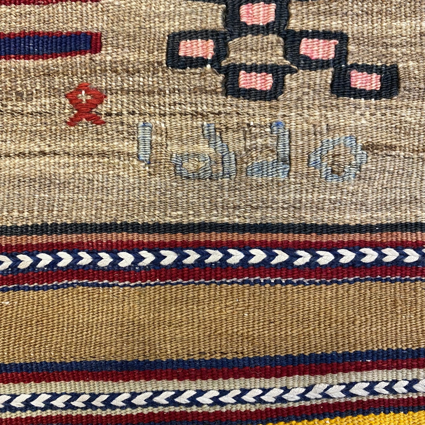 3'x7' Central Anatolian Cappadocia Kilim Rug