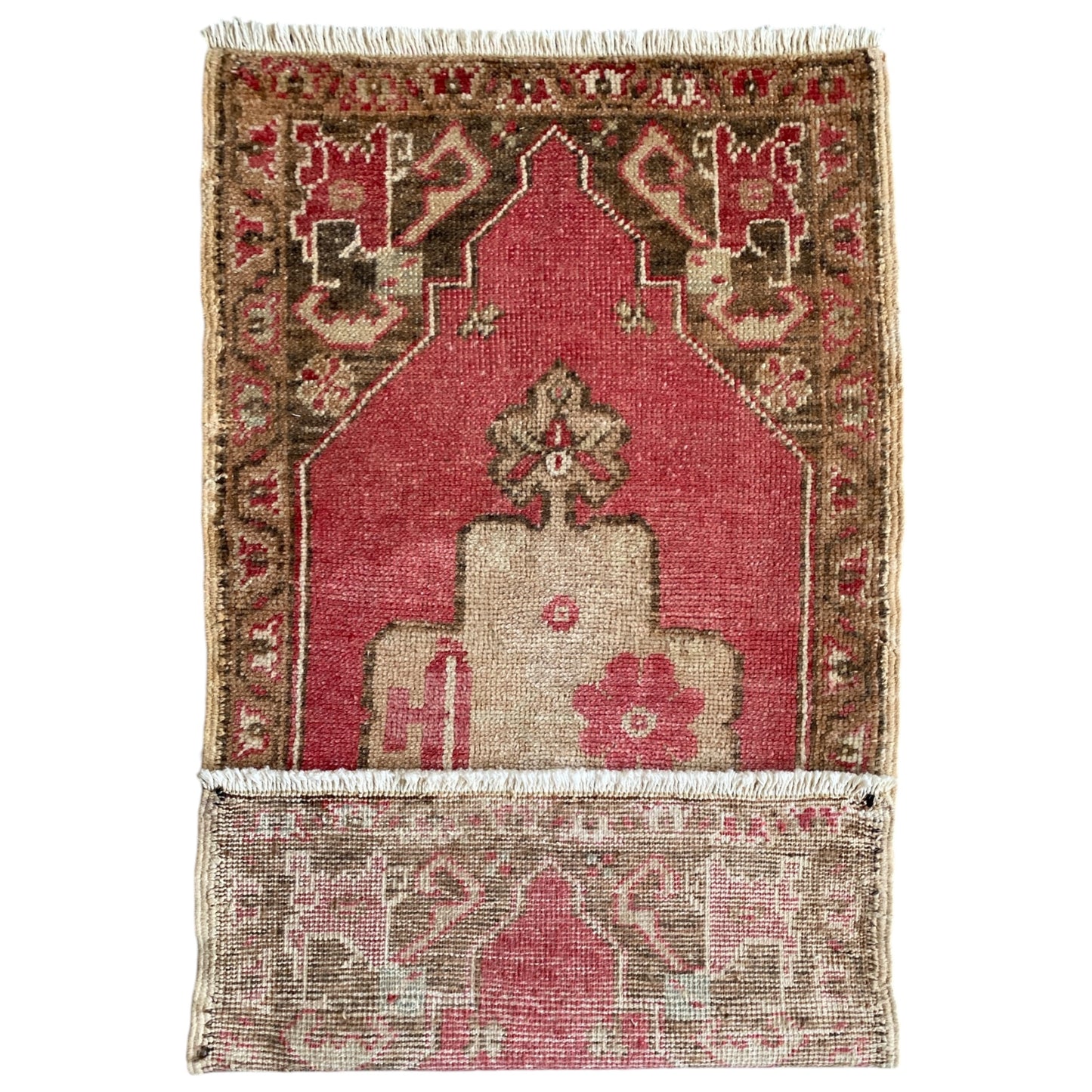 Alfombra Oushak turca decorativa vintage