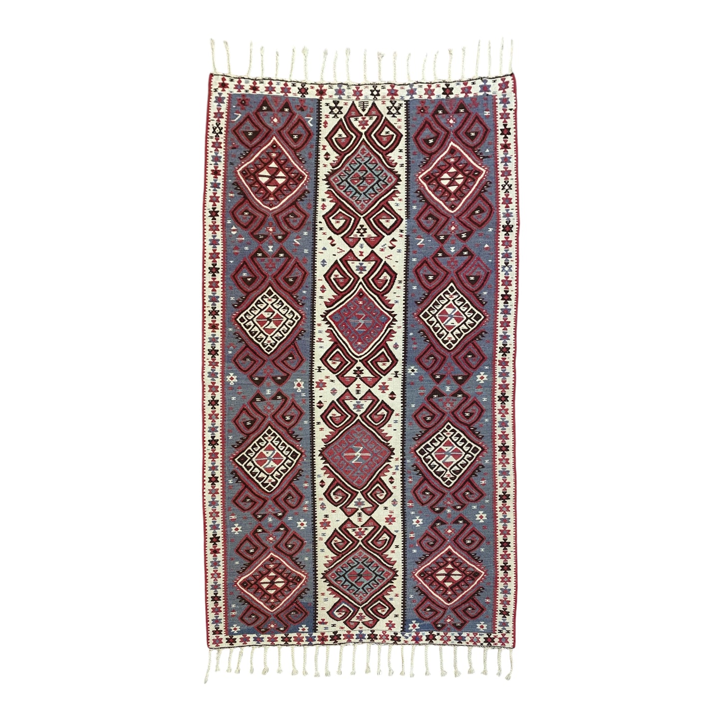 Alfombra Kilim tribal Van Hakkari vintage