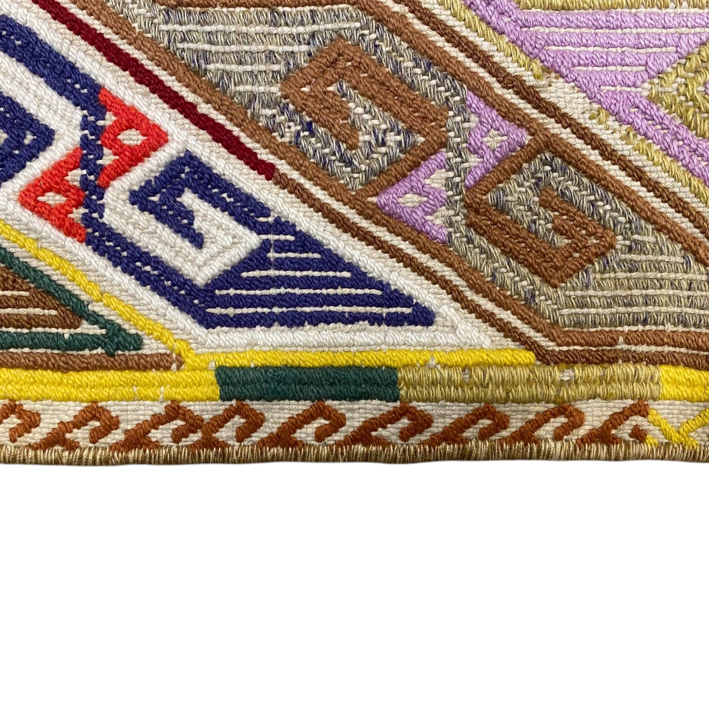 Alfombra kilim turca vintage colorida de Cicim/Jijim