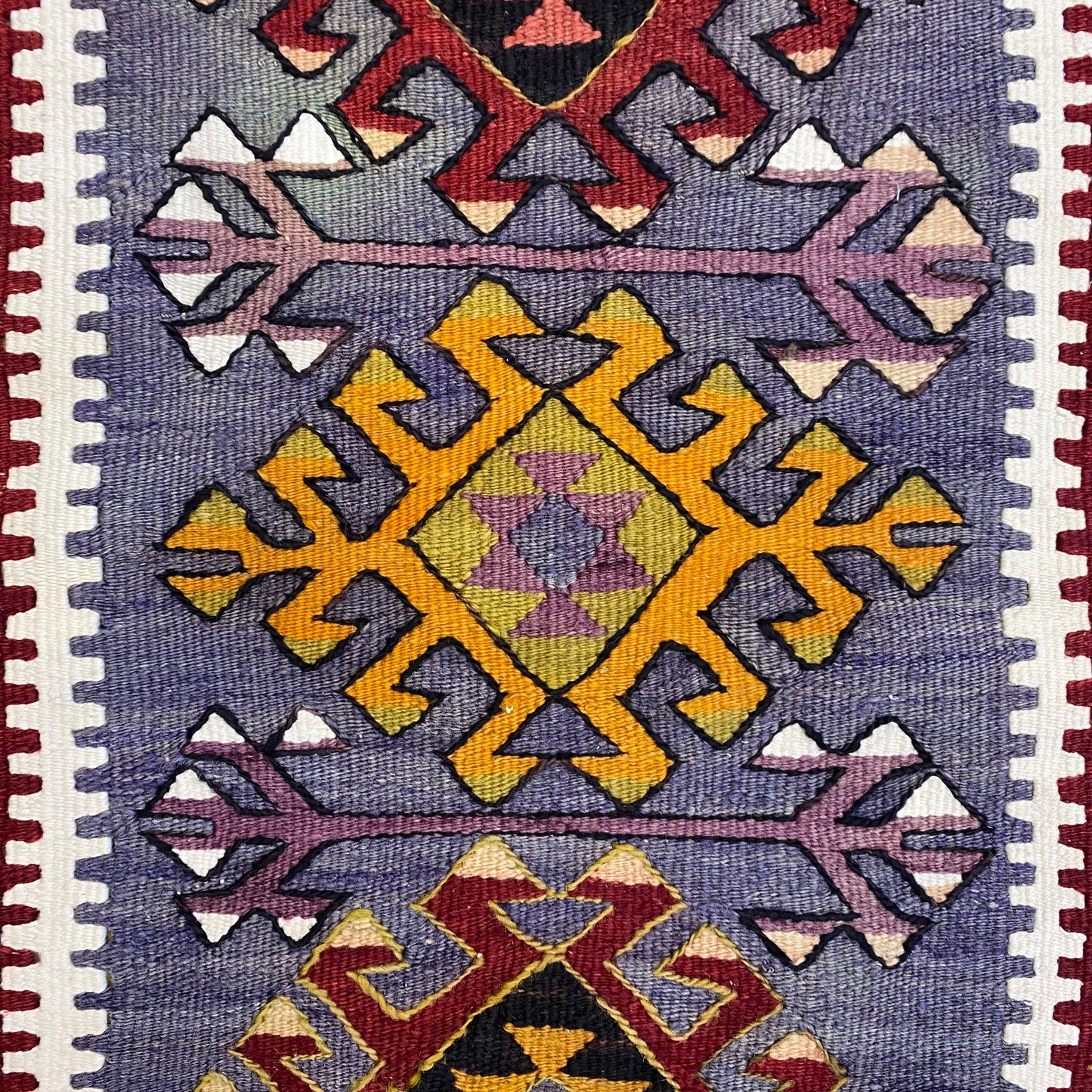 Vintage West Anatolian Aydin Nomadic Kilim Rug