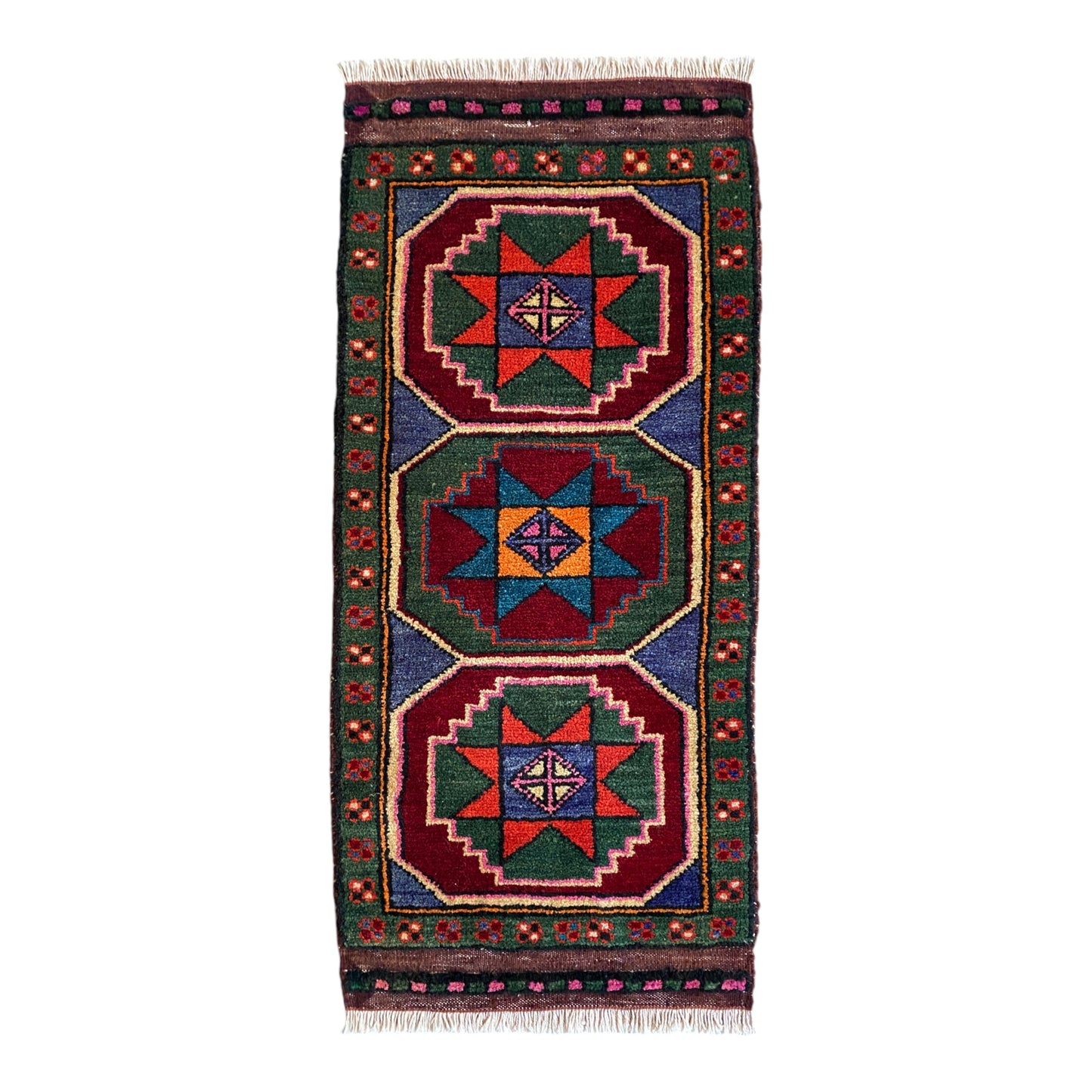 Alfombra turca nómada de Anatolia de Konya