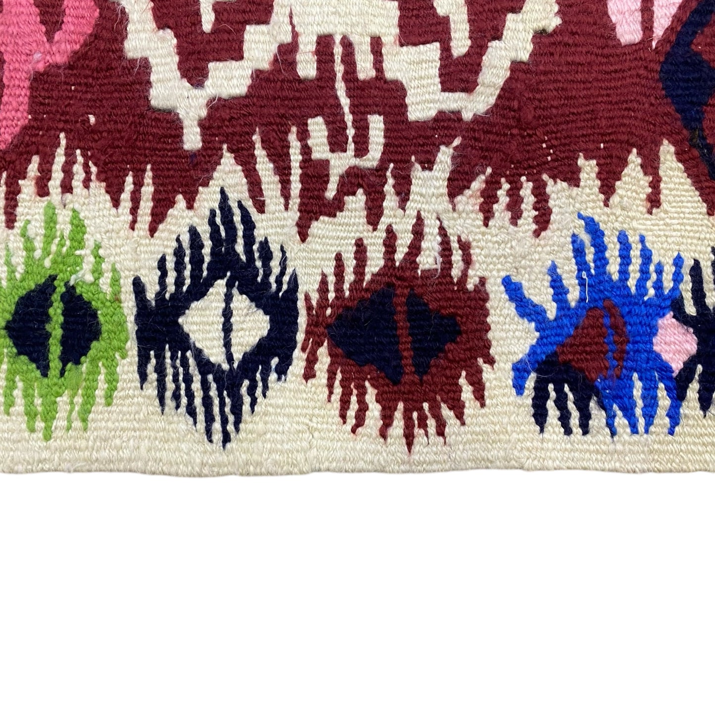 Colorful Vintage Turkish Boho Kilim Rug