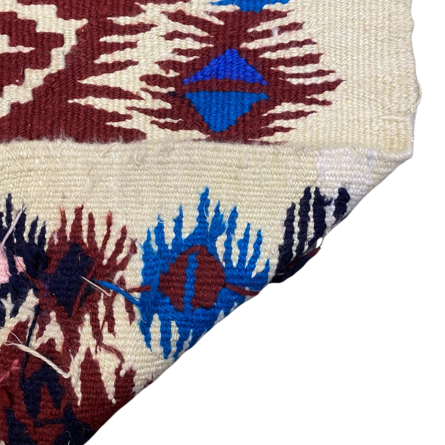 Colorful Vintage Turkish Boho Kilim Rug