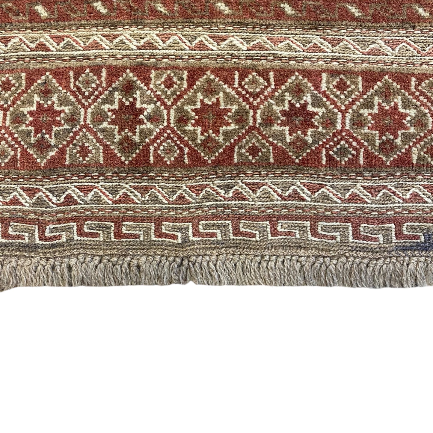 2'x9' Muted Pastel Color Tribal Runner Rug