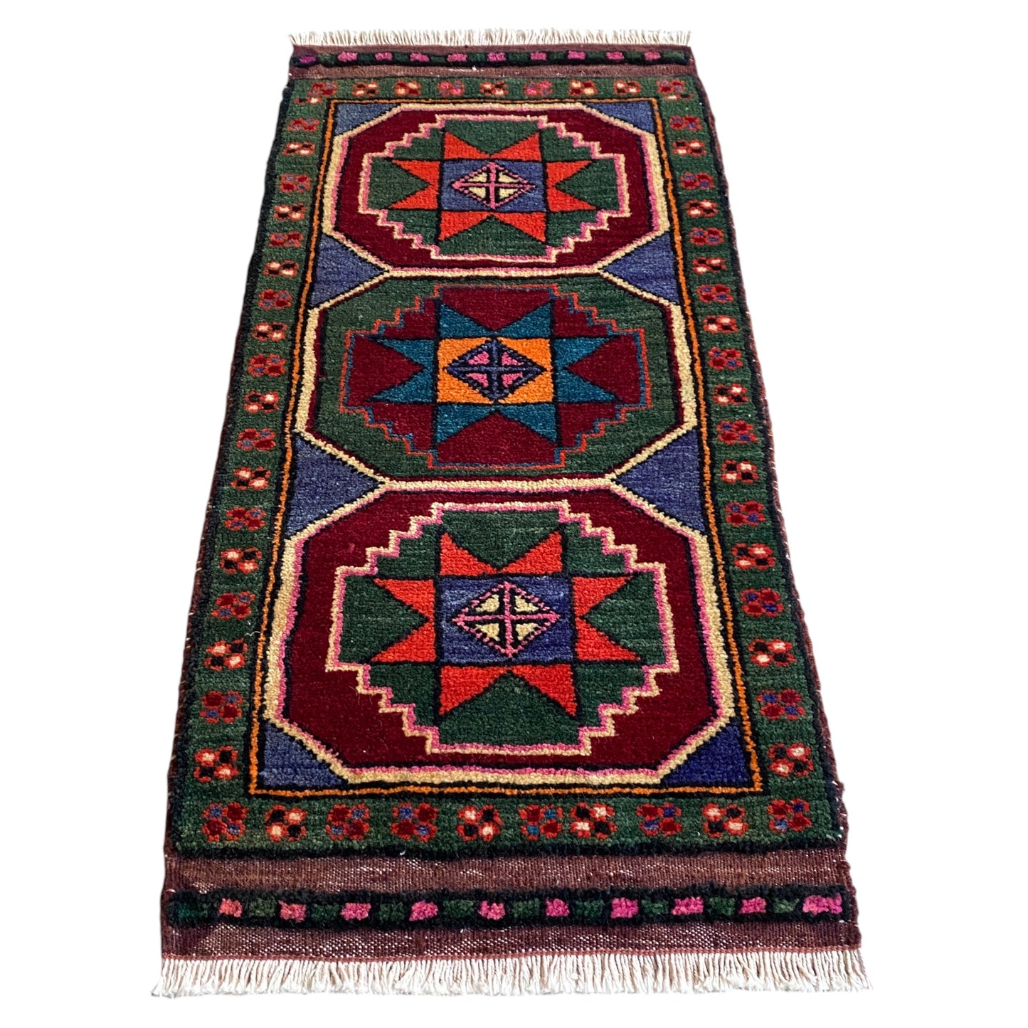 Alfombra turca nómada de Anatolia de Konya