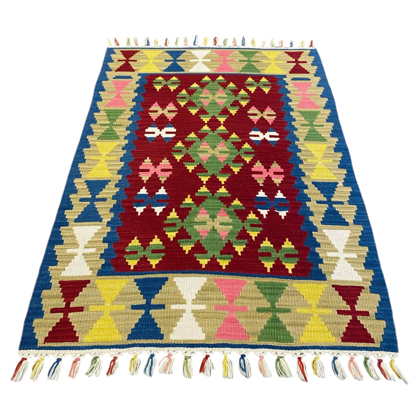 Turkish Kayseri Wool Kilim Rug