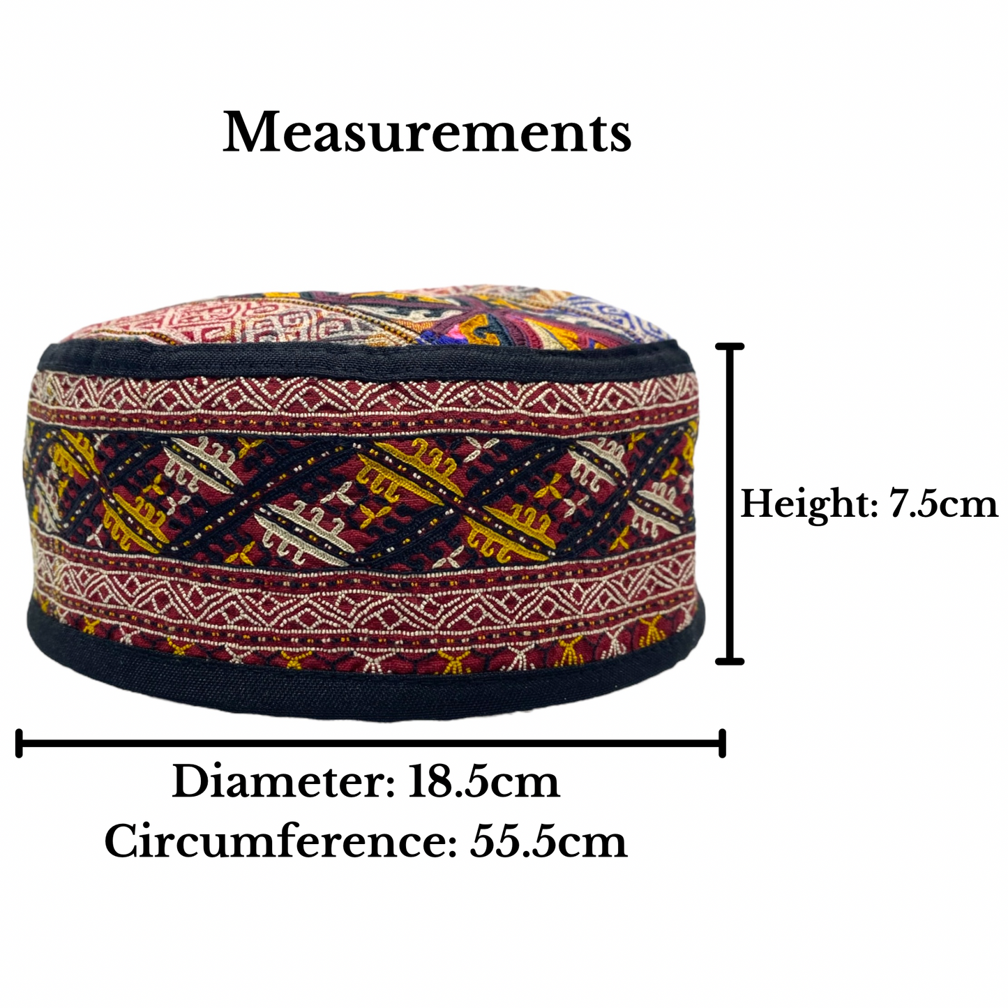Central Asian Turkmen Ceremonial Hat