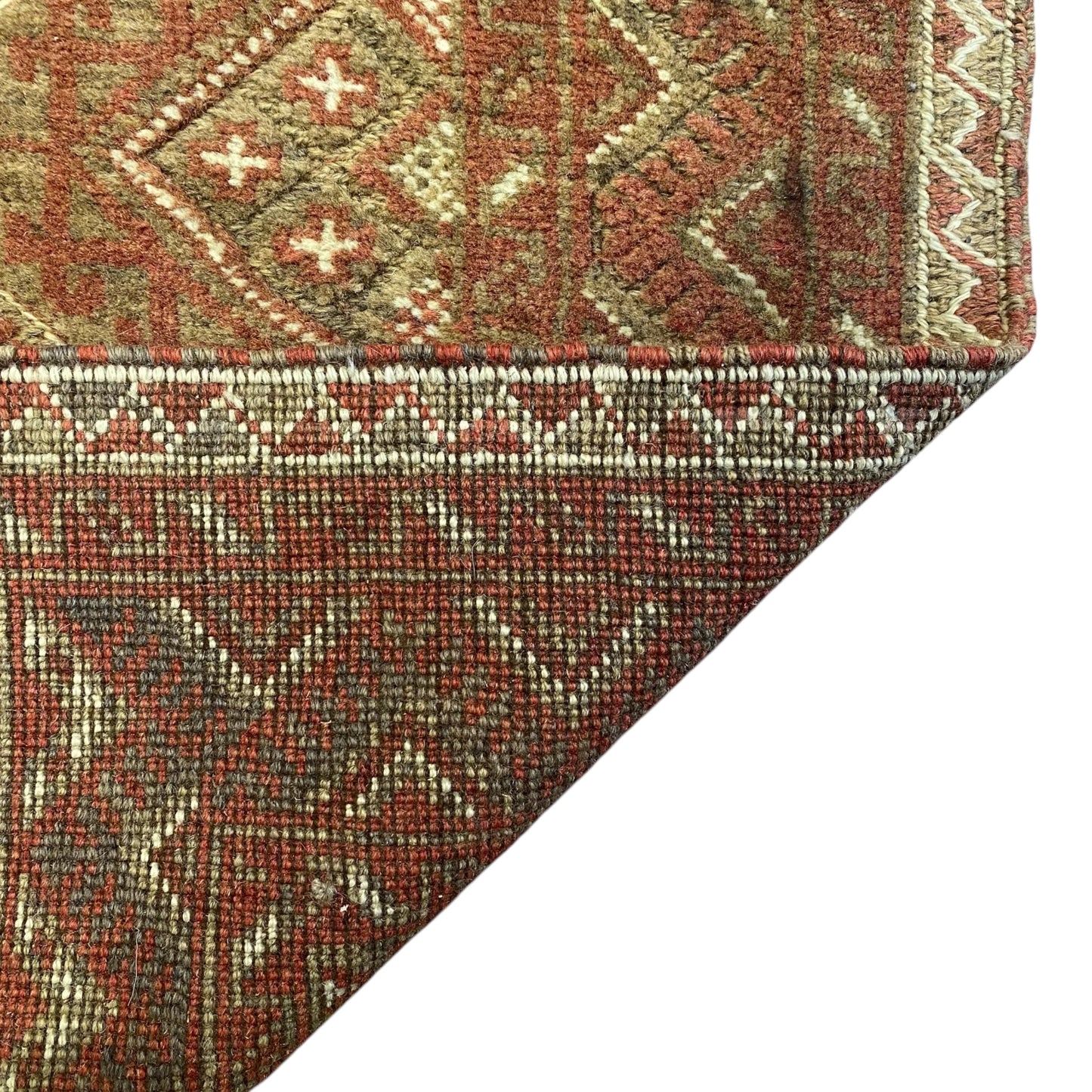2'x9' Muted Pastel Color Tribal Runner Rug