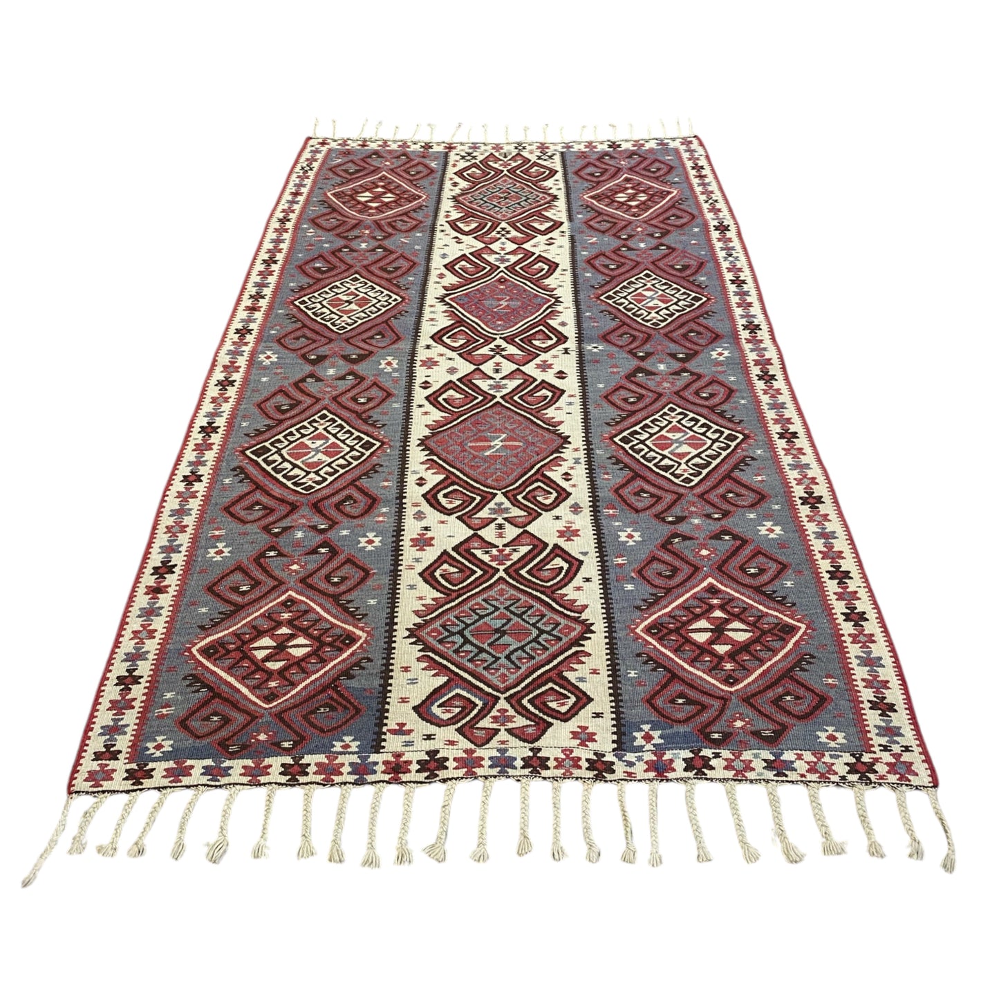 Alfombra Kilim tribal Van Hakkari vintage