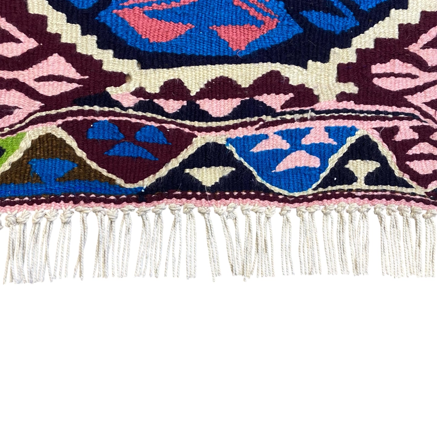 Colorful Vintage Turkish Boho Kilim Rug