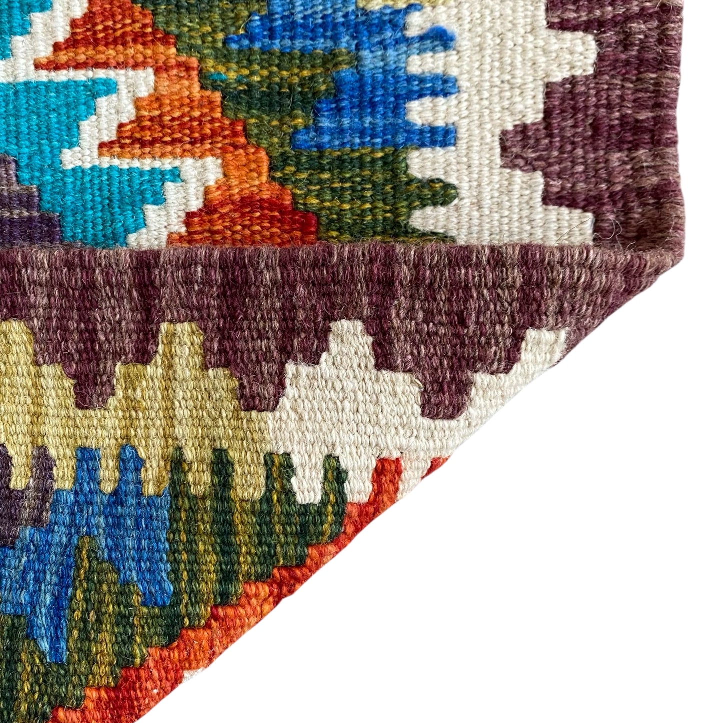 Aztec Blue Kilim Rug Runner