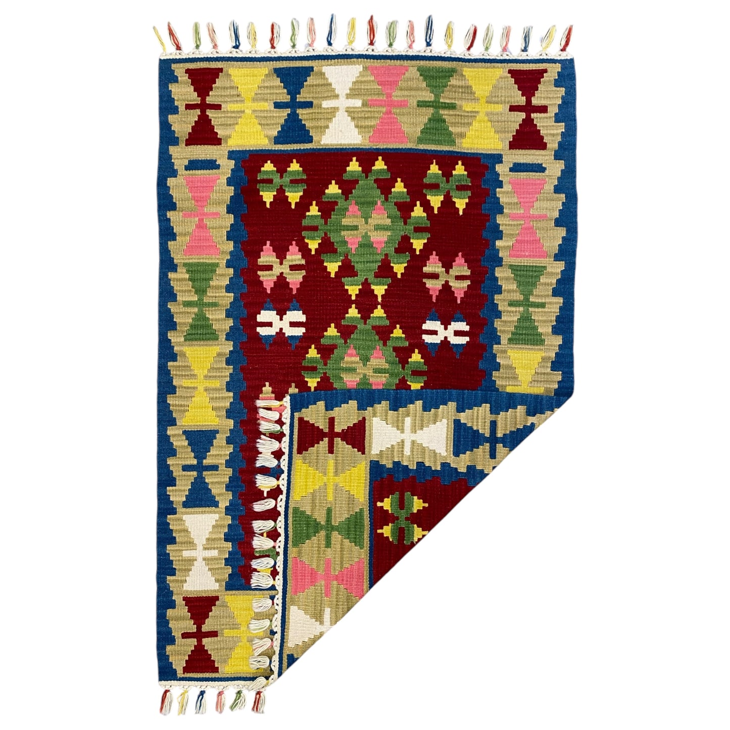 Turkish Kayseri Wool Kilim Rug