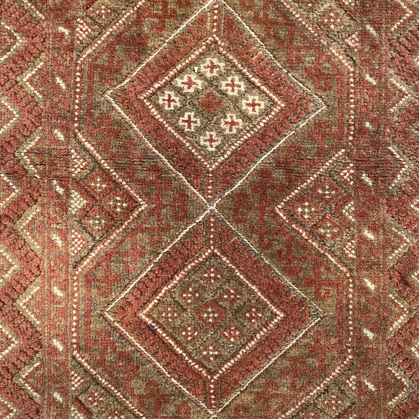 2'x9' Muted Pastel Color Tribal Runner Rug