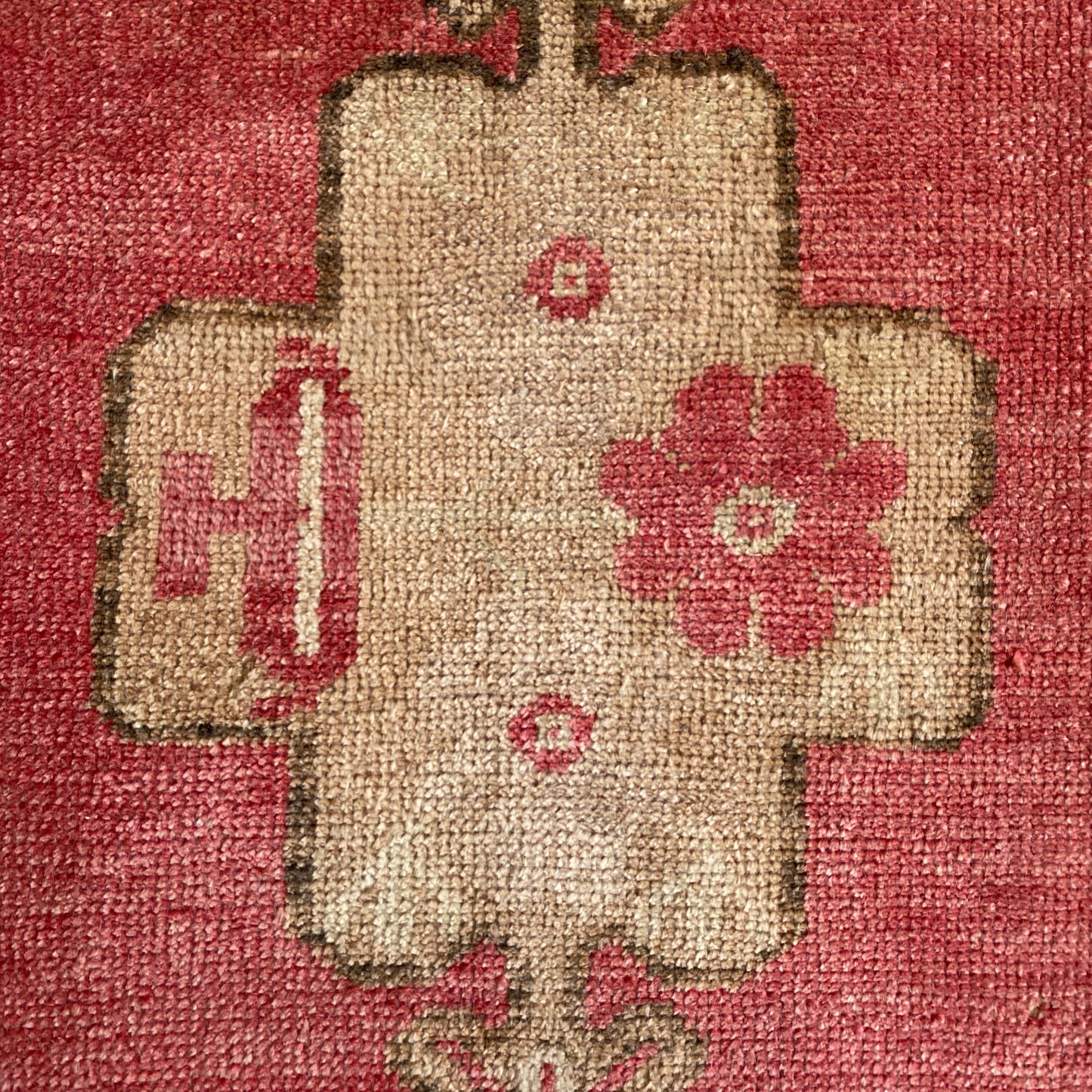 Alfombra Oushak turca decorativa vintage
