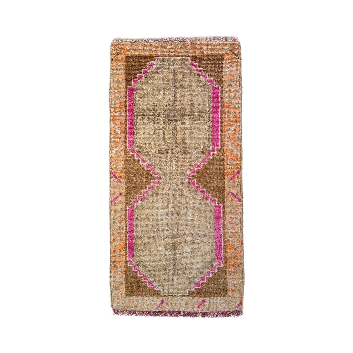 Felpudo de alfombra tribal vintage en color pastel Alfombra de baño