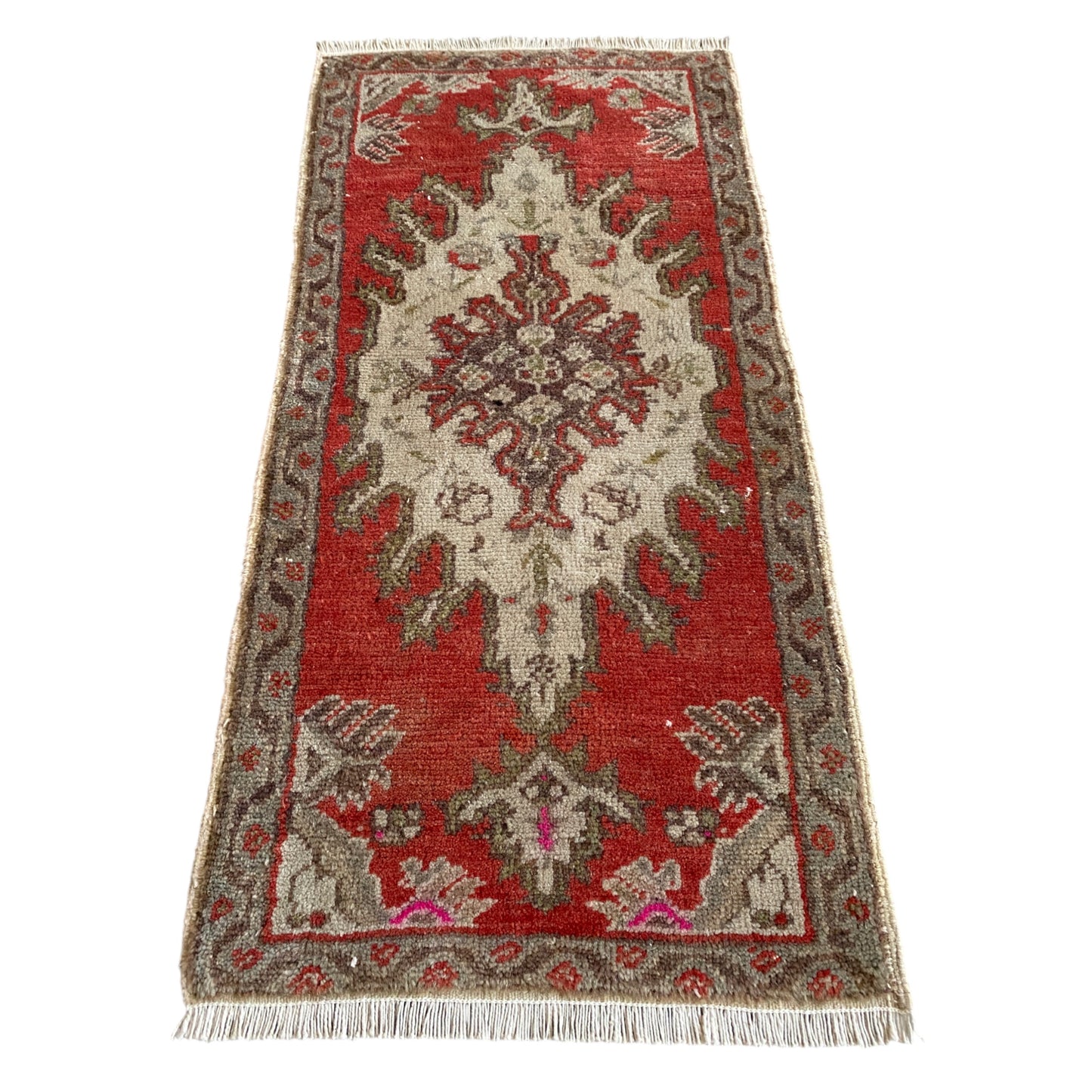 Felpudo vintage de Oushak