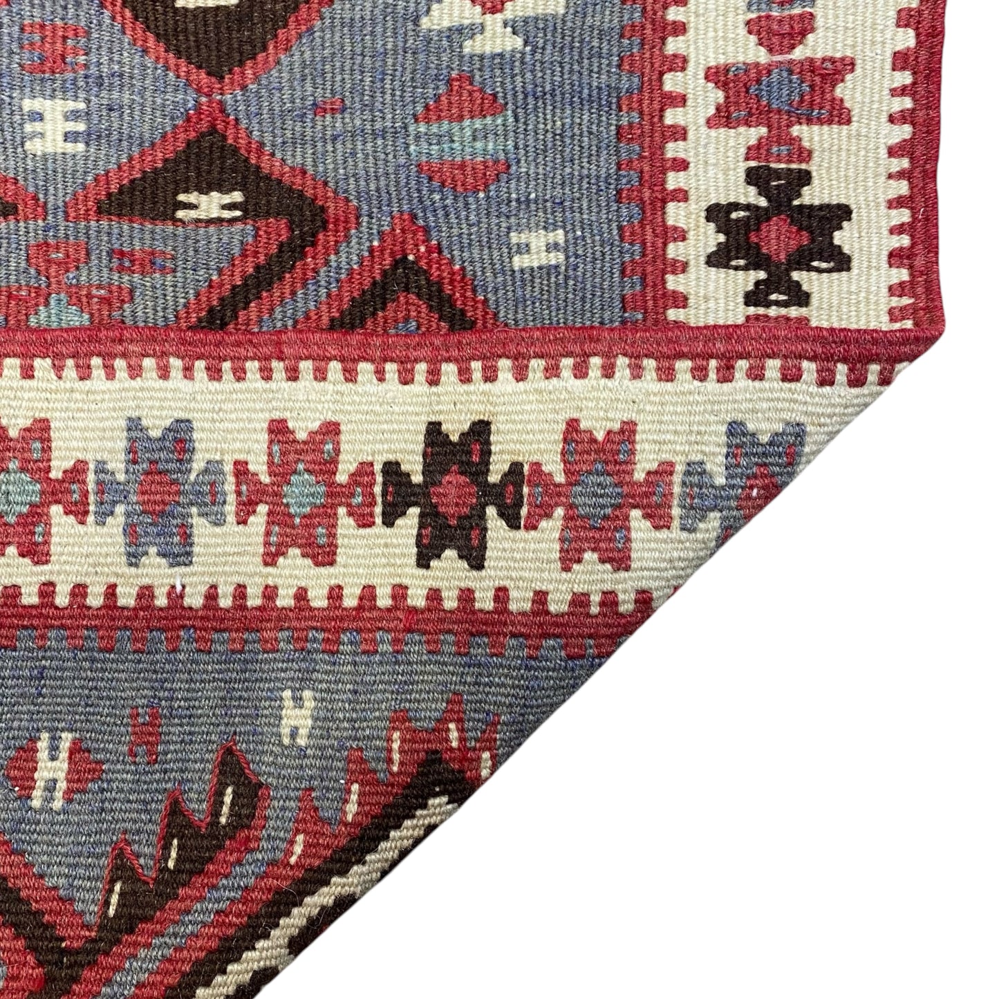Alfombra Kilim tribal Van Hakkari vintage