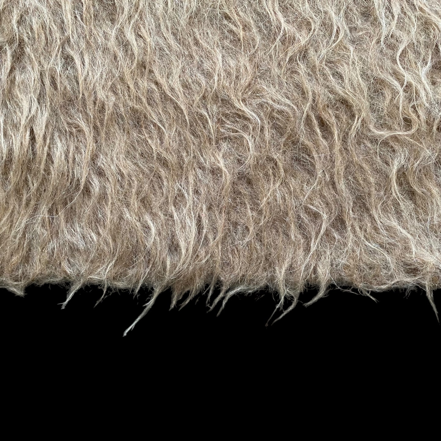 Angora Mohair Brown Turkish Siirt Blanket Kilim Rug