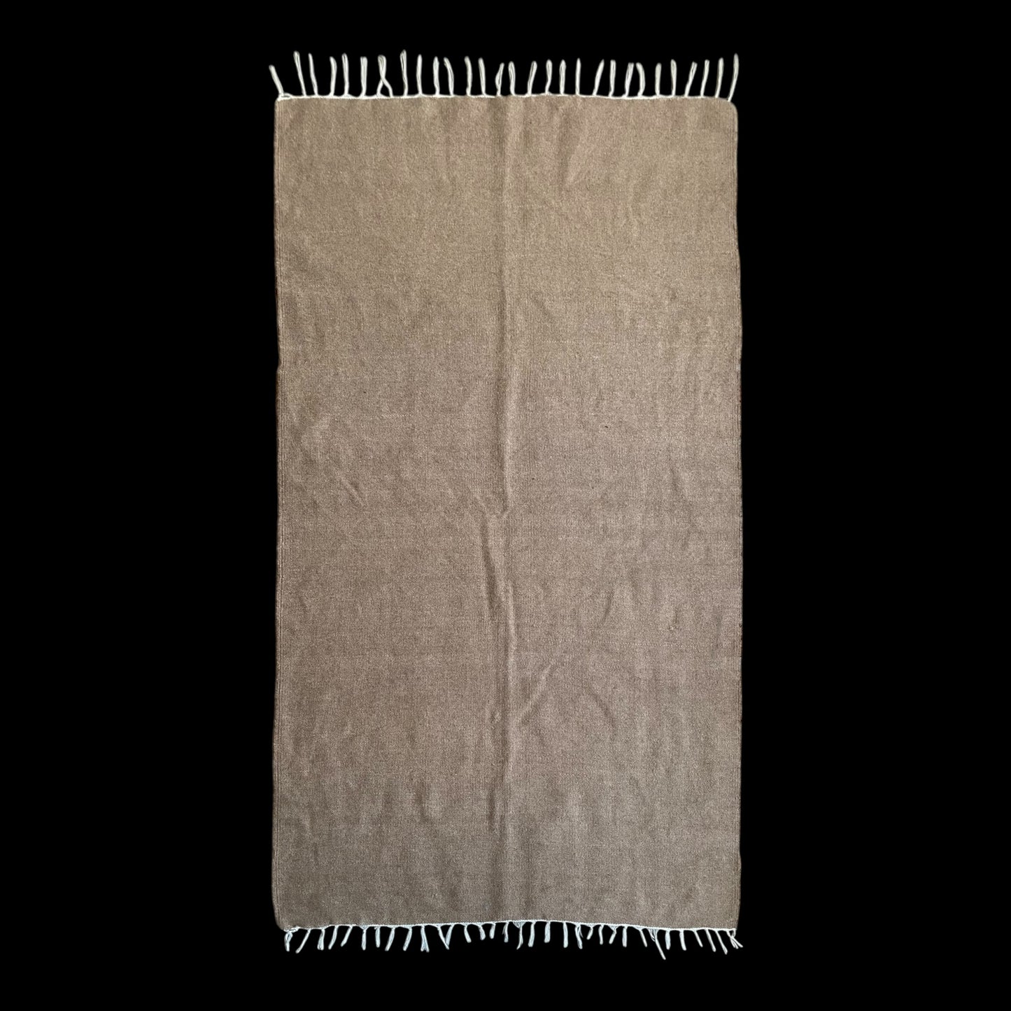 Angora Mohair Brown Turkish Siirt Blanket Kilim Rug