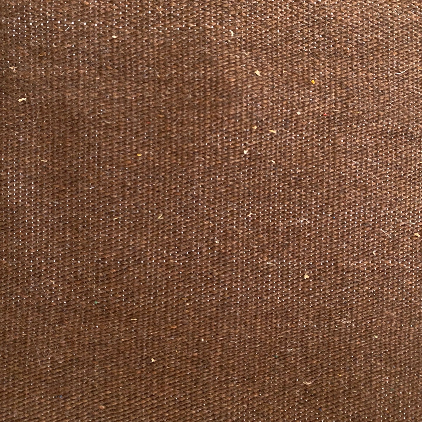 Brown Simple Plain Angora Mohair Turkish Siirt Blanket Kilim Rug - Kilim Art Gallery