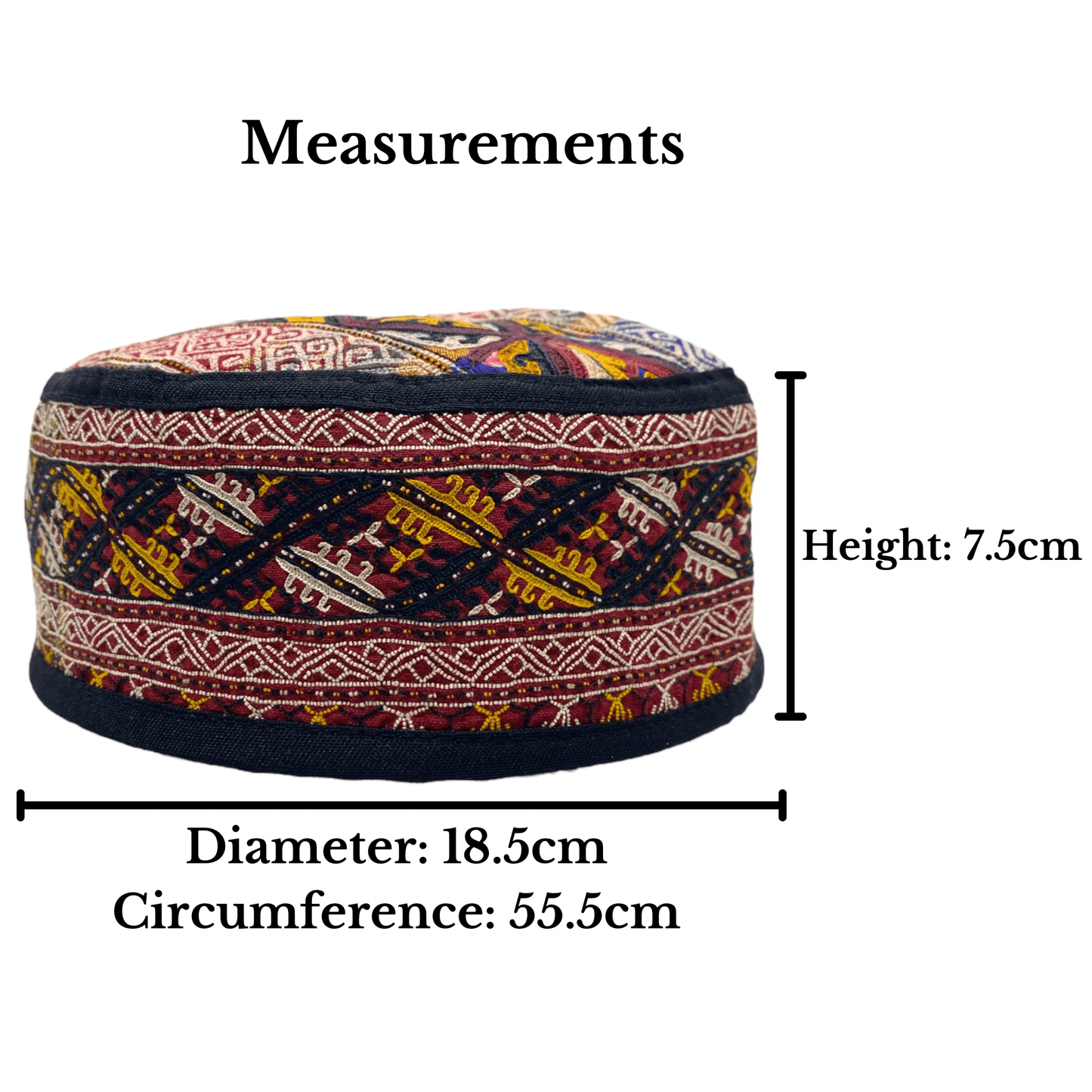 Central Asian Turkmen Ceremonial Hat - Kilim Art Gallery