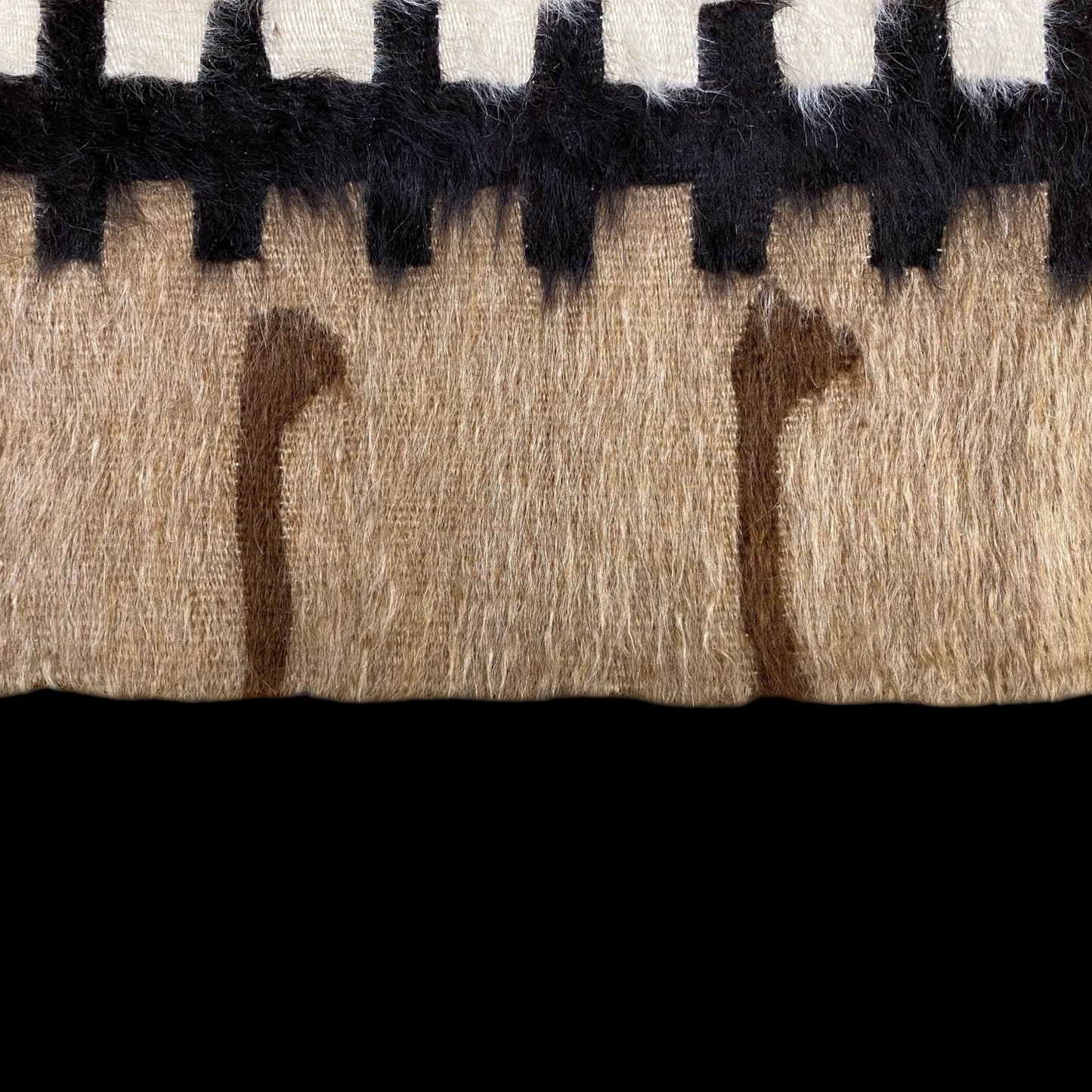 Collectable Angora lint made Mohair Siirt Blanket Kilim Rug