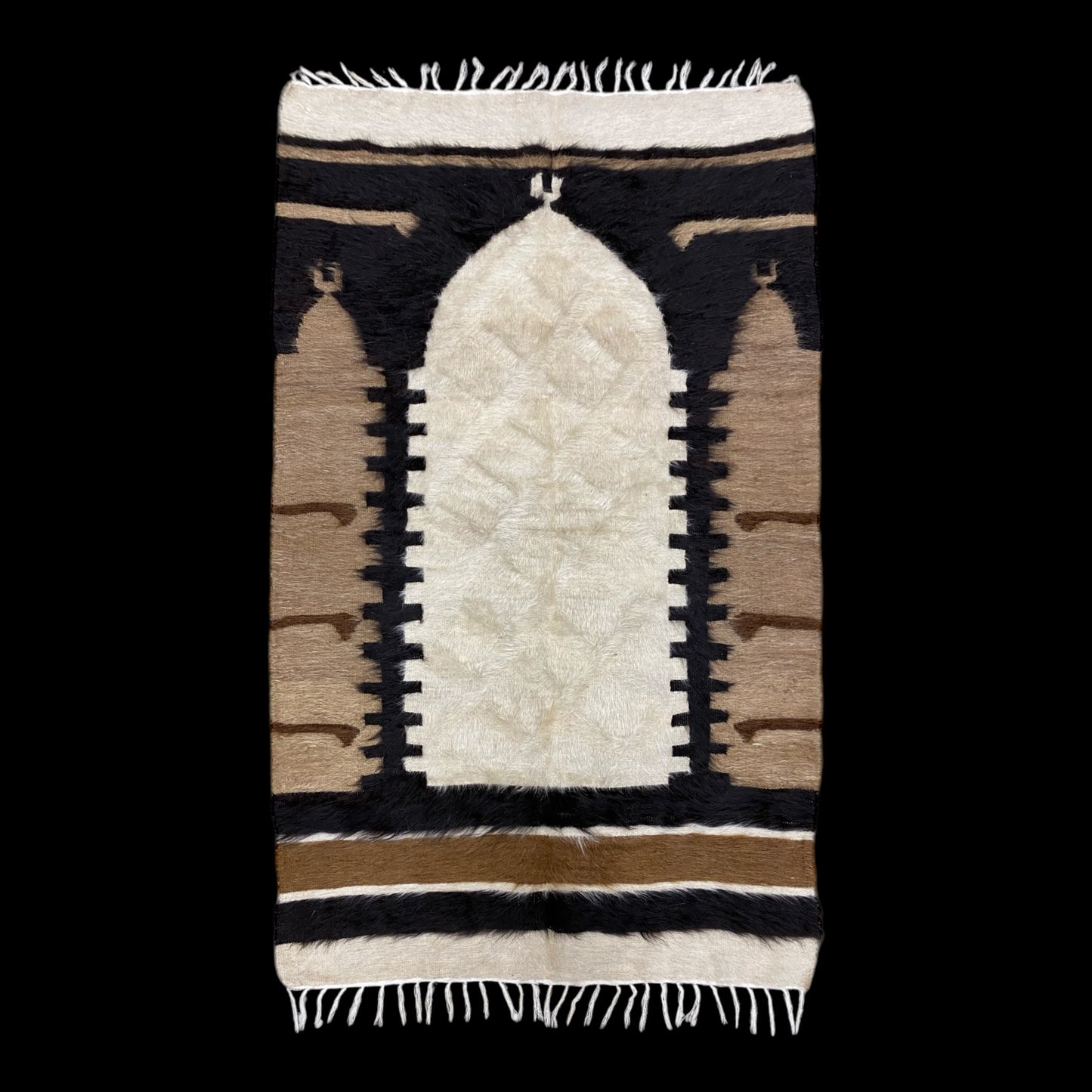 Collectable Angora lint made Mohair Siirt Blanket Kilim Rug