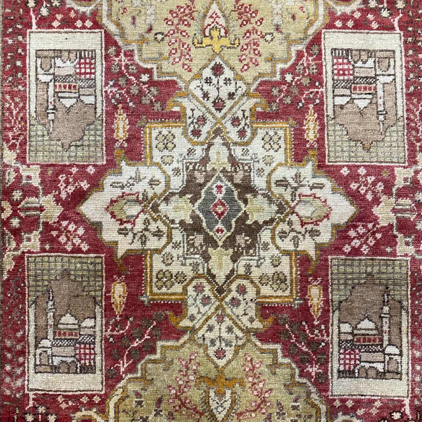 Collectable Turkish Kayseri Bürüngüz Carpet Rug - Kilim Art Gallery