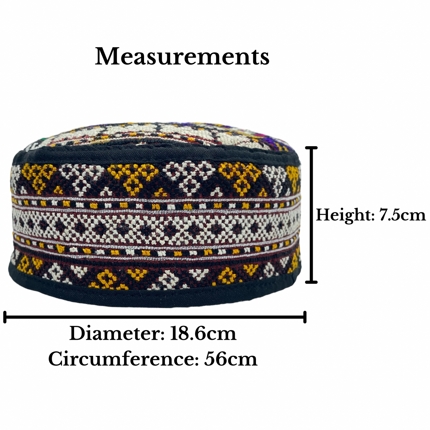 Colorful Bohemian Embroidered Hat