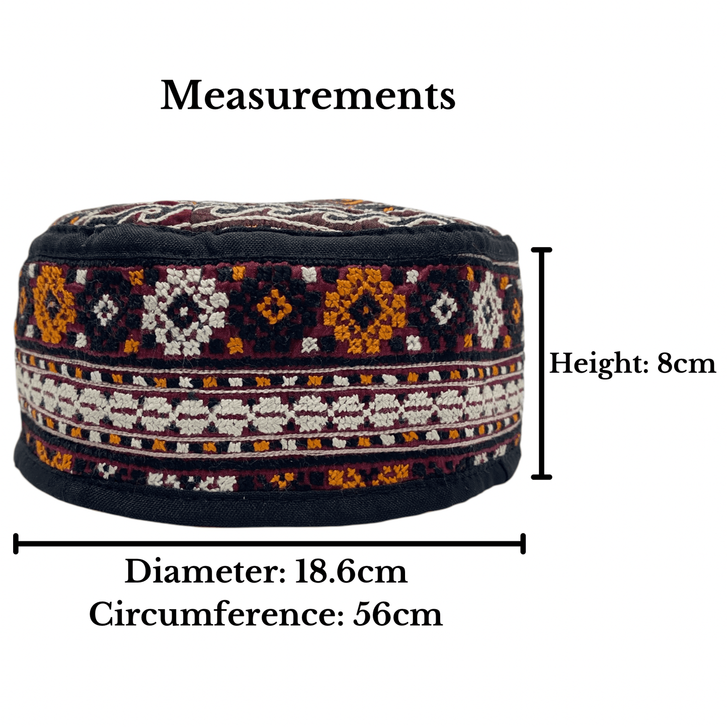 Ethnic Nomadic Turkoman Hat - Kilim Art Gallery