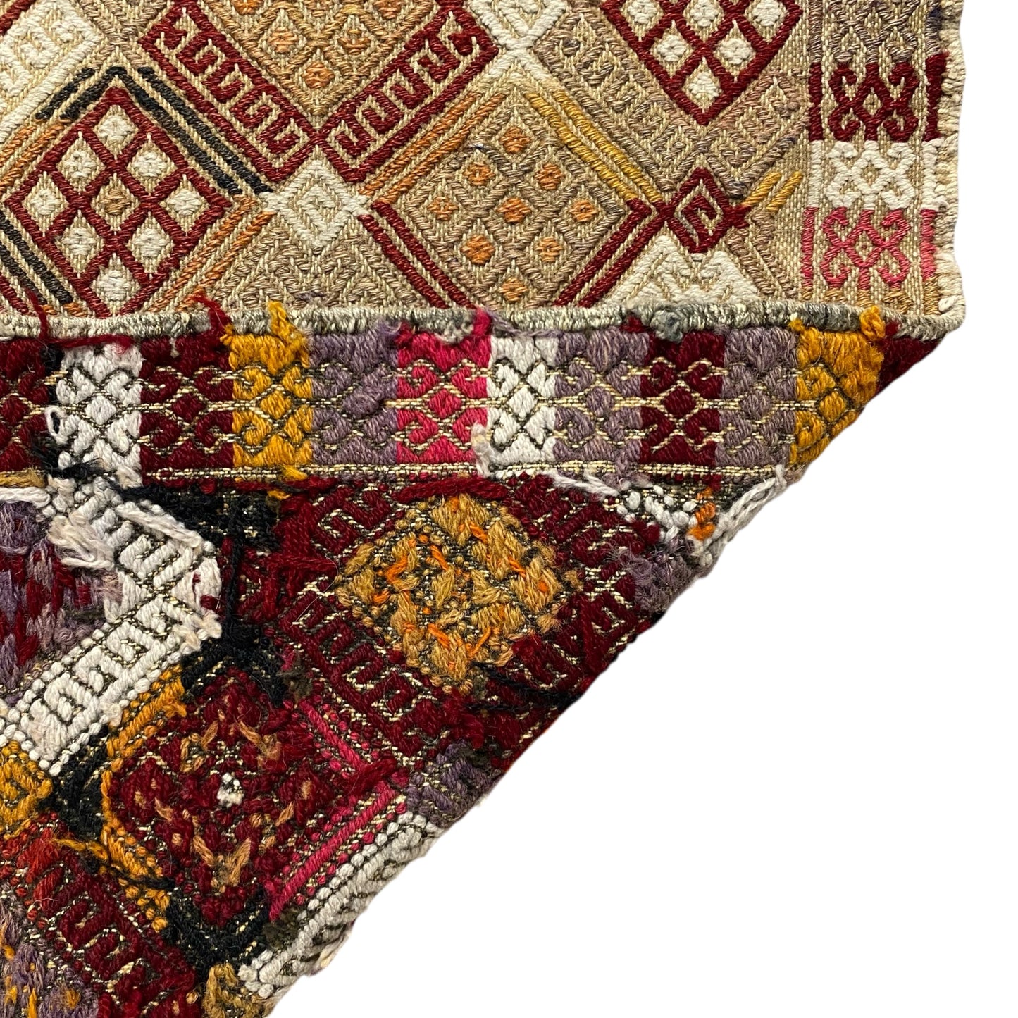 Finest Hand Woven and Embroidered Turkish Cicim Kilim Rug - Kilim Art Gallery