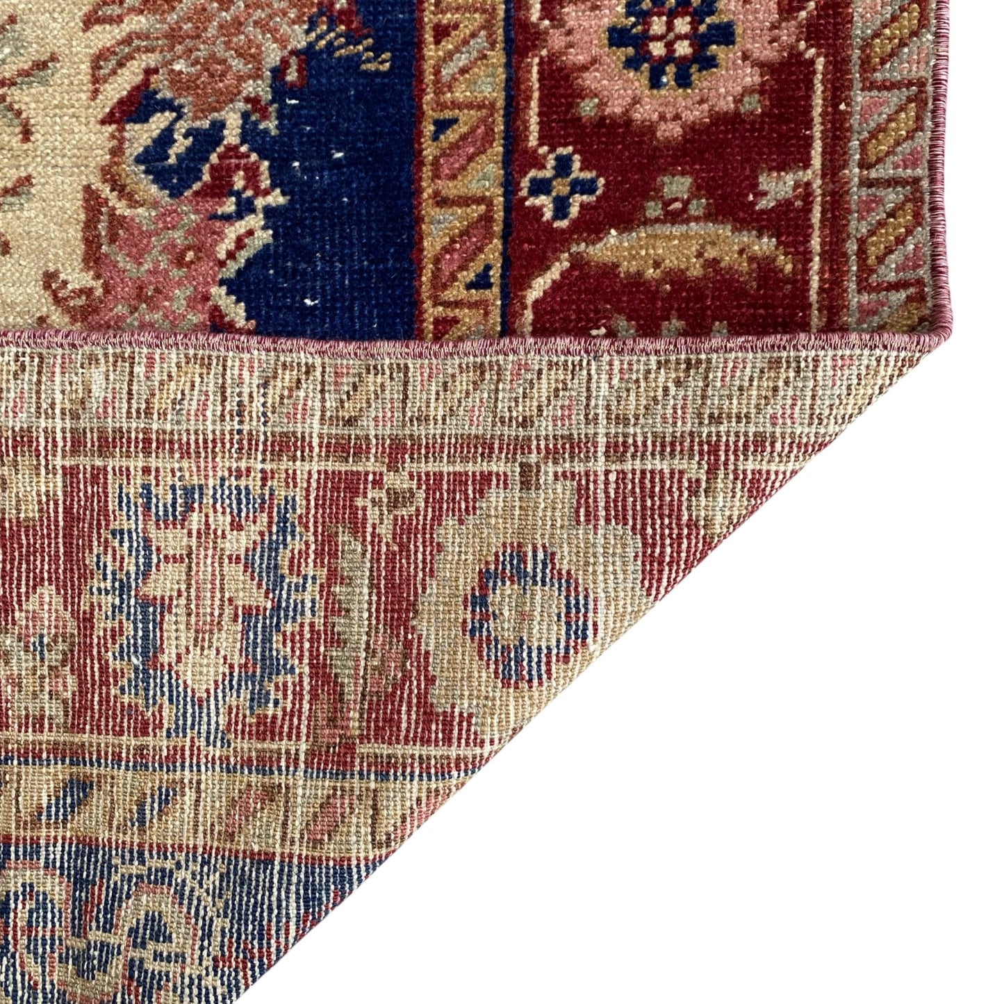 Navy Blue Turkish Güney Carpet Rug - Kilim Art Gallery
