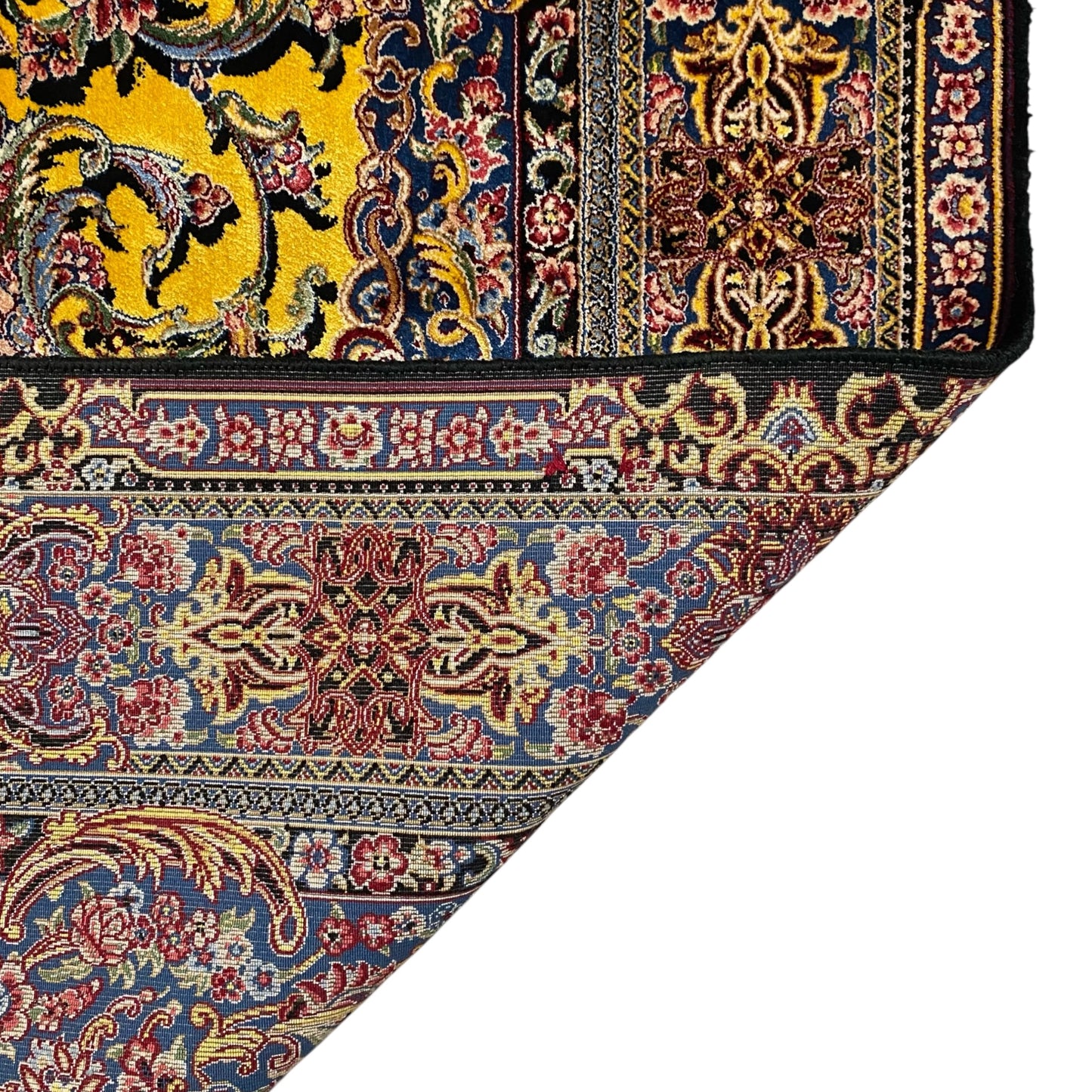 Persian Yellow Silk Rug - Kilim Art Gallery