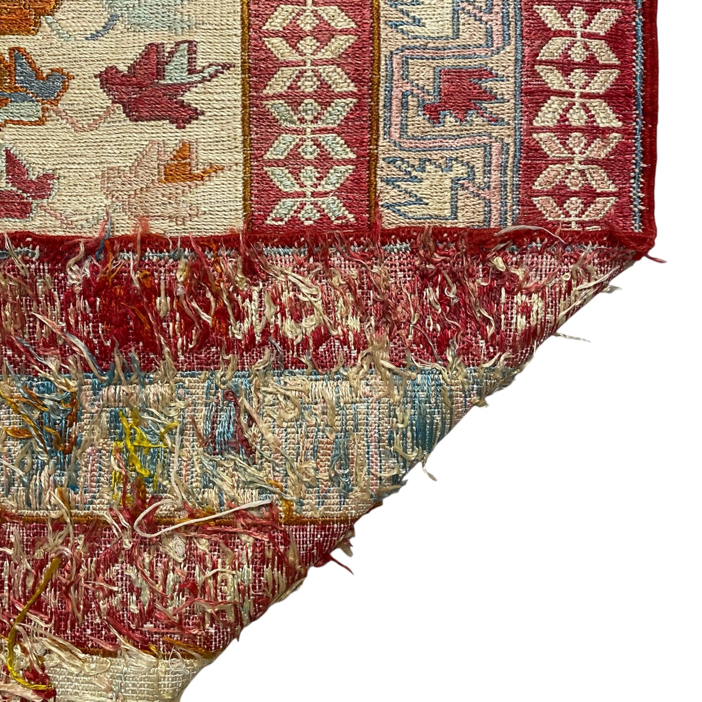 Silk Soumak Rug Wall Hanging ( a ) - Kilim Art Gallery