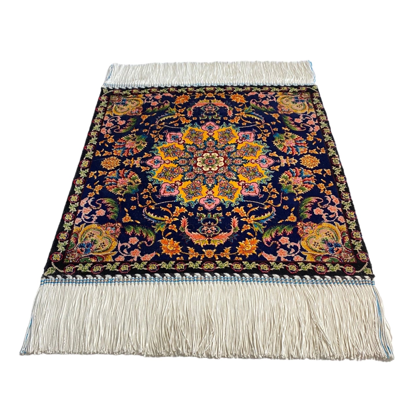 Small Bamboo Silk Rug - Kilim Art Gallery