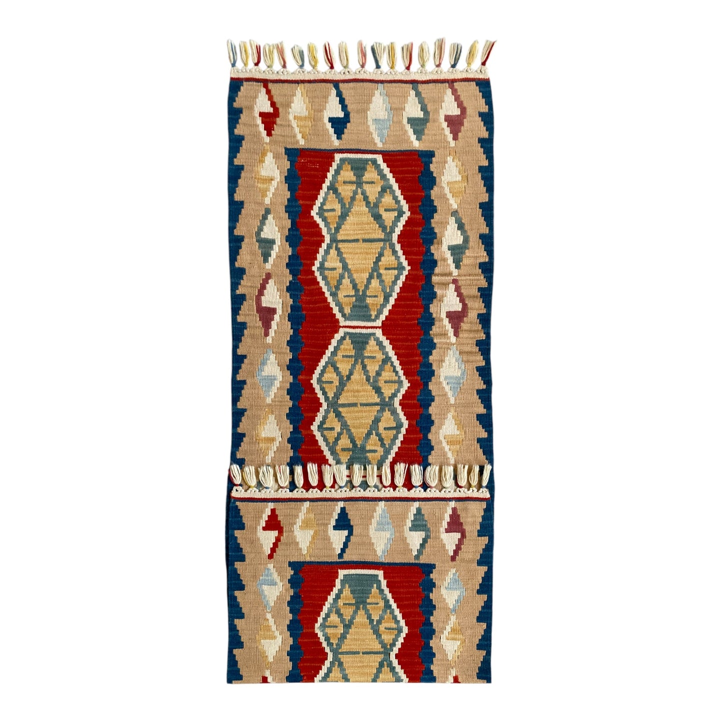 Turkish Kayseri Kilim Runner Rug - Kilim Art Gallery