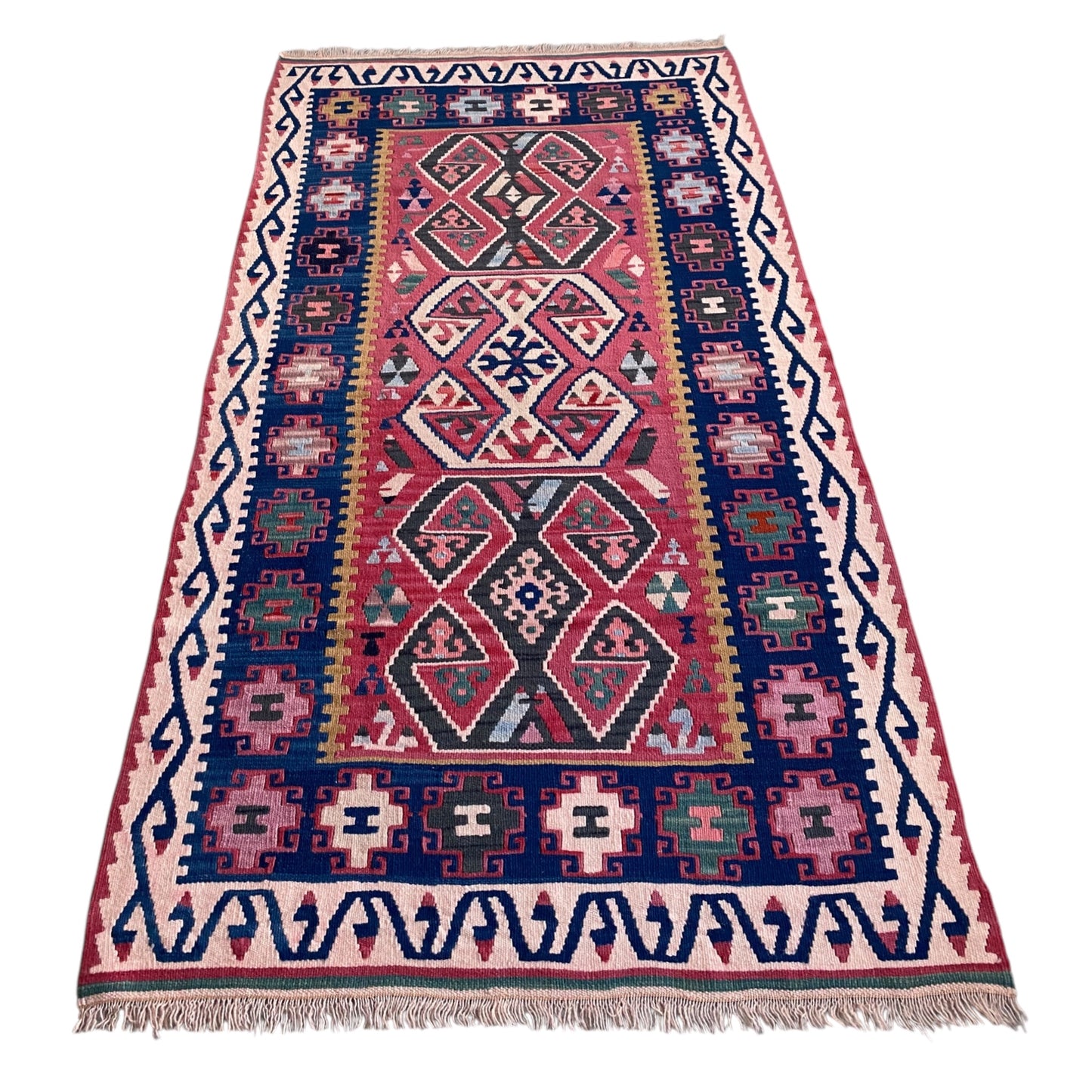 Turkish Kilim Rug Hands On Hips Design