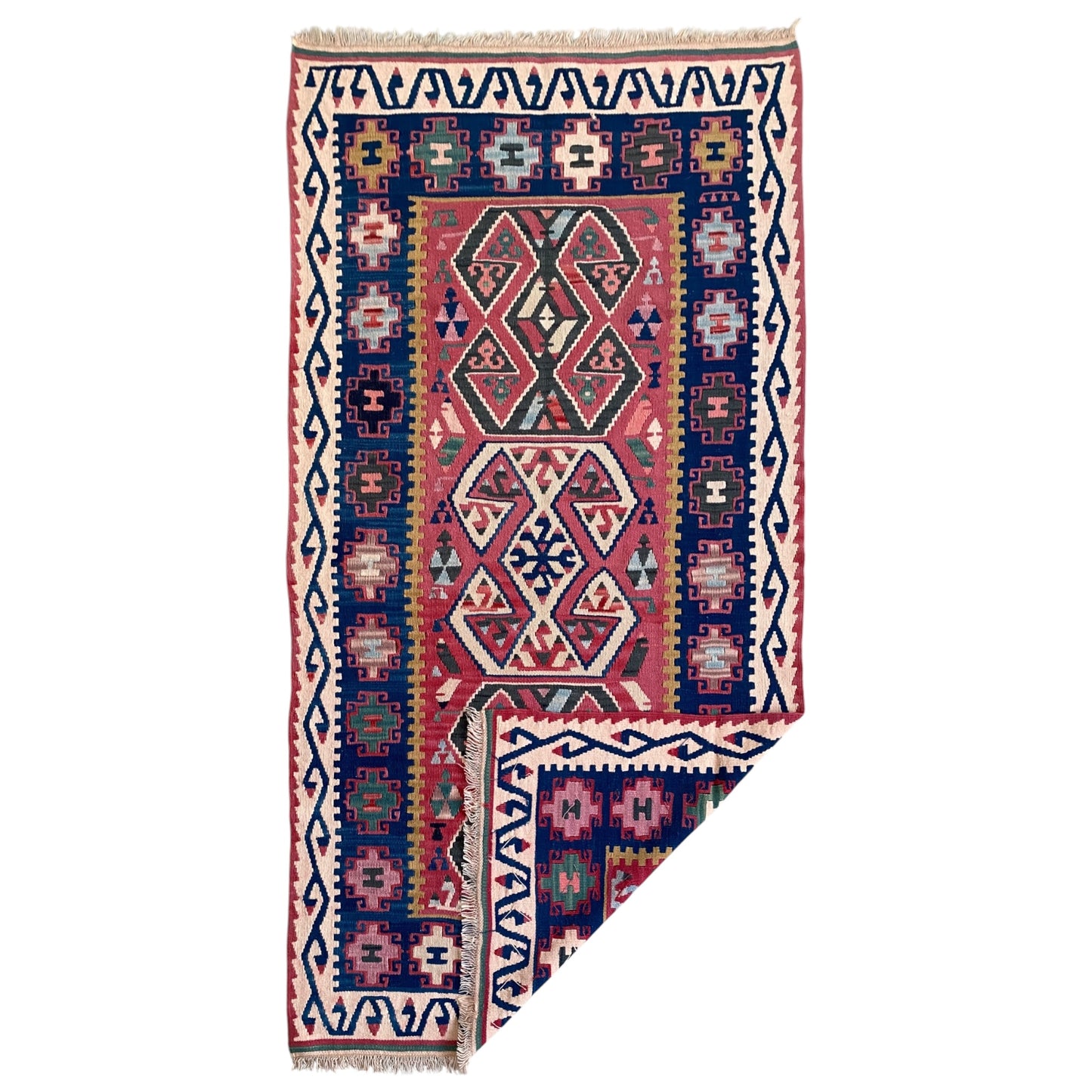 Turkish Kilim Rug Hands On Hips Design