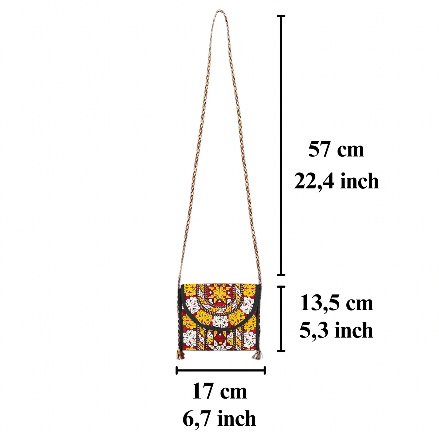 Turkmen Mini Shoulder Bag / Purse / Pouch - Kilim Art Gallery