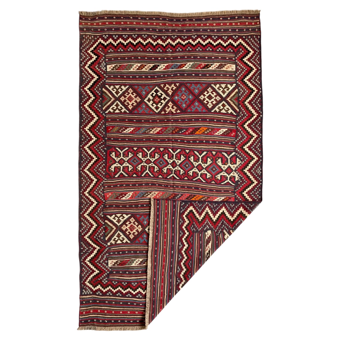 Vintage Afshar Kilim Rug