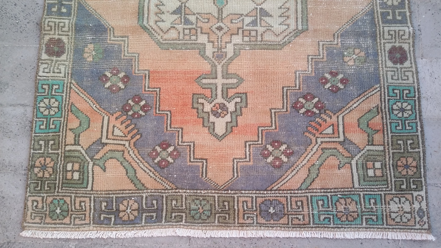 Alfombra Oushak turca vintage