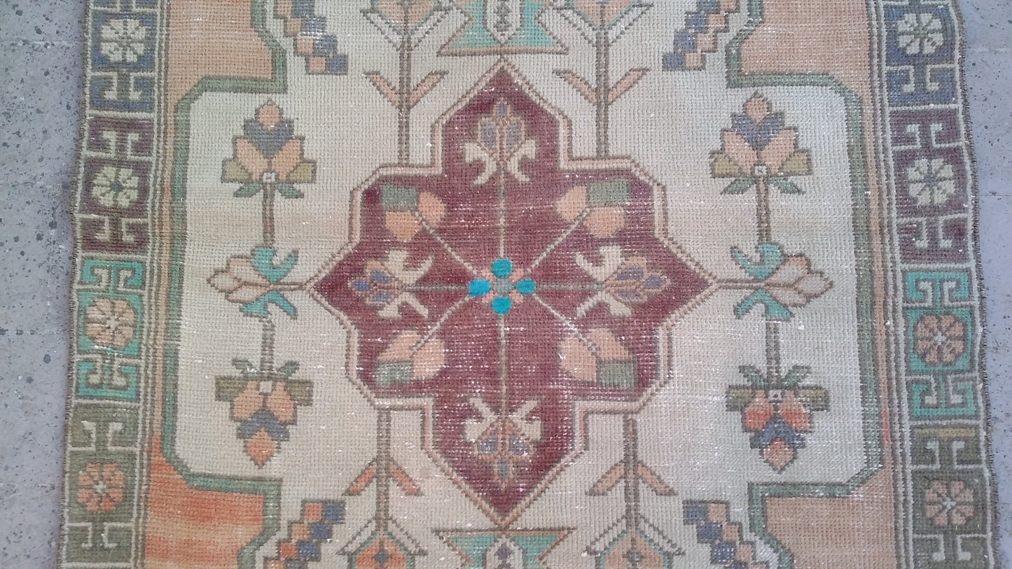 Alfombra Oushak turca vintage