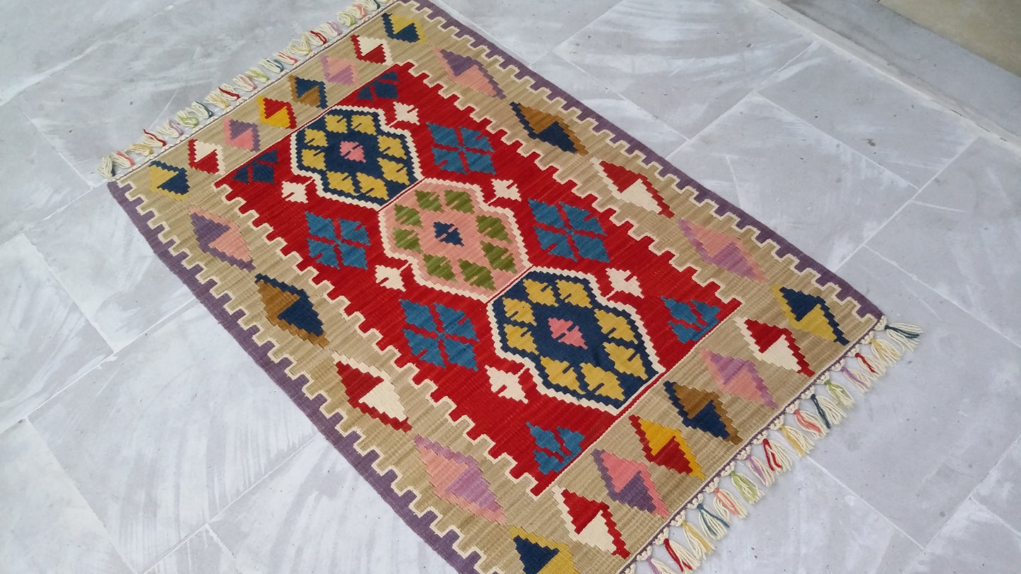 Colorful Turkish Kilim
