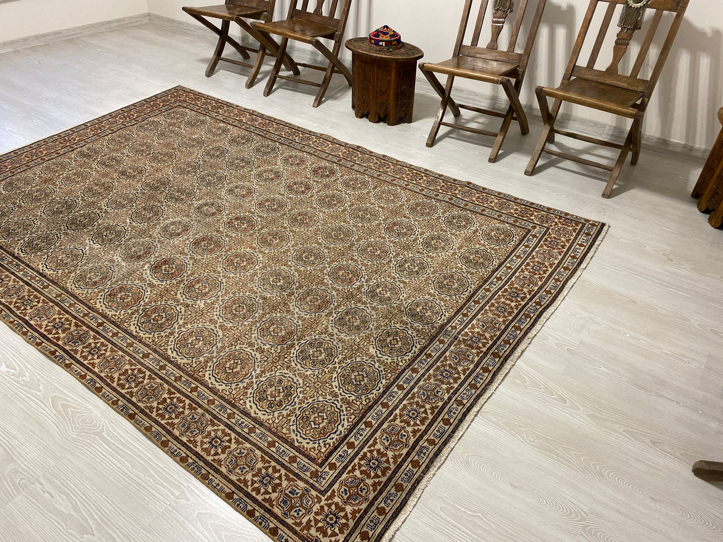 Vintage Turkish Kayseri Rug