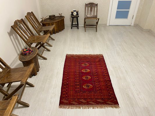 Very Fine Turkmen Buhara Carpet Rug