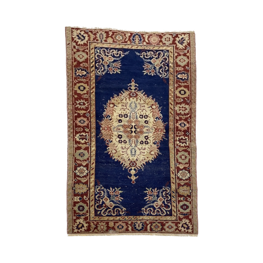 Navy Blue Antique Turkish Guney Carpet Rug