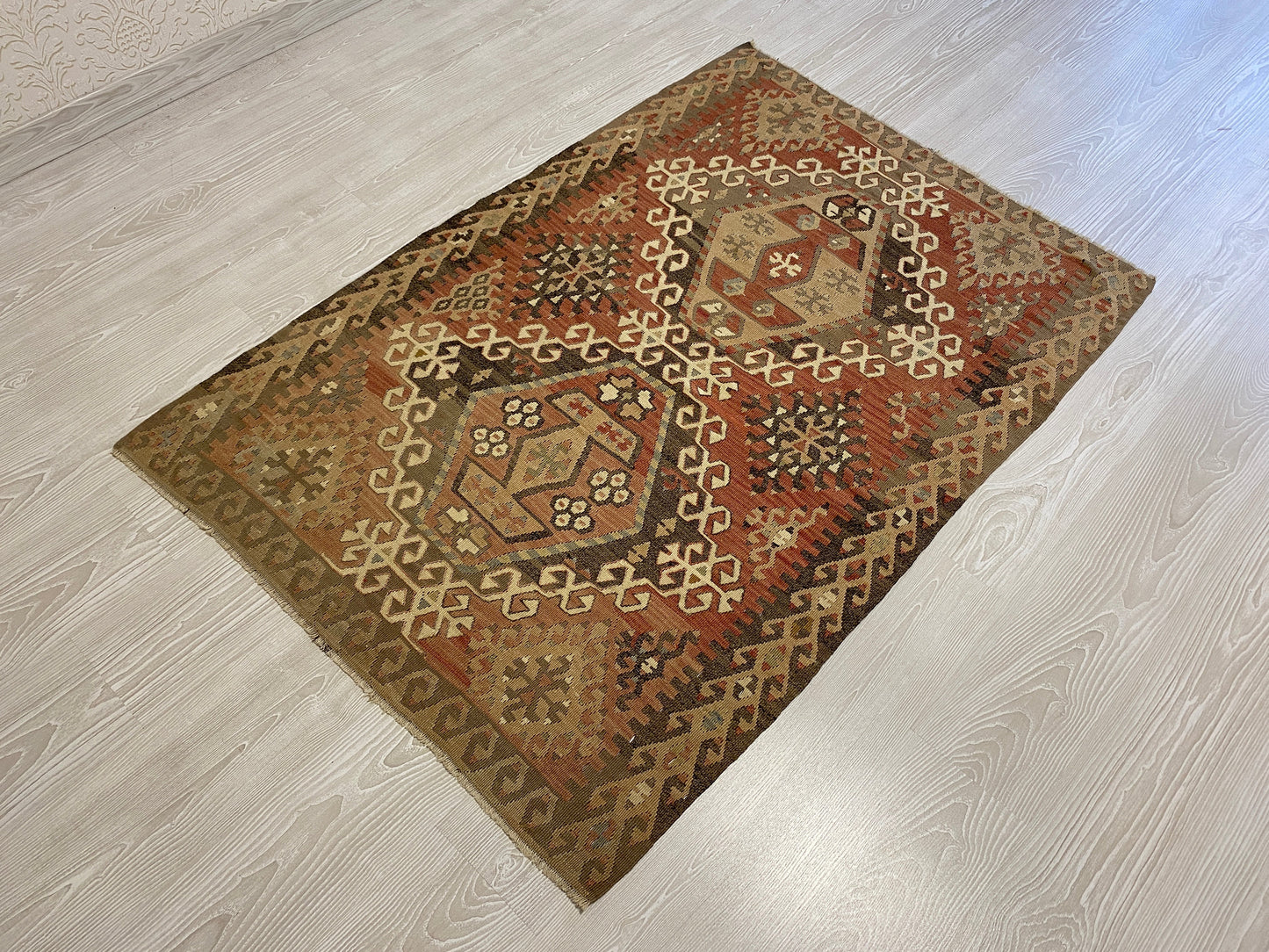 Pastel Kayseri Avsar Kilim - Avshar Kelim - Kilim Art Gallery
