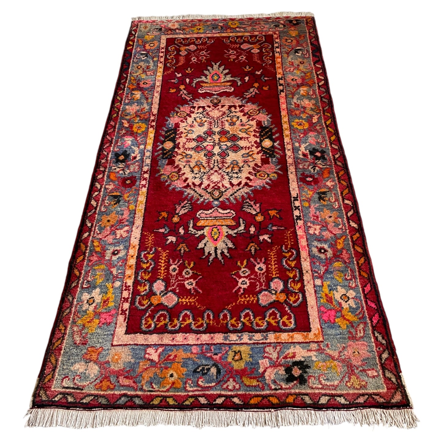 Vintage Best Turkish Guney Carpet Rug