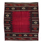 Red Afshar Sofra / Sofraeh Kilim Rug